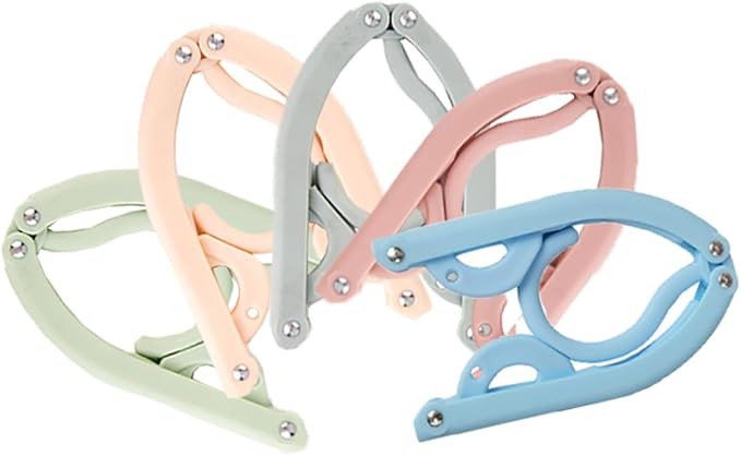 10Pcs Travel Hangers for Cruise Foldable Hangers - Portable Folding Clothes Hangers Travel Accessories Foldable Clothes Drying Rack Cruise Essentials