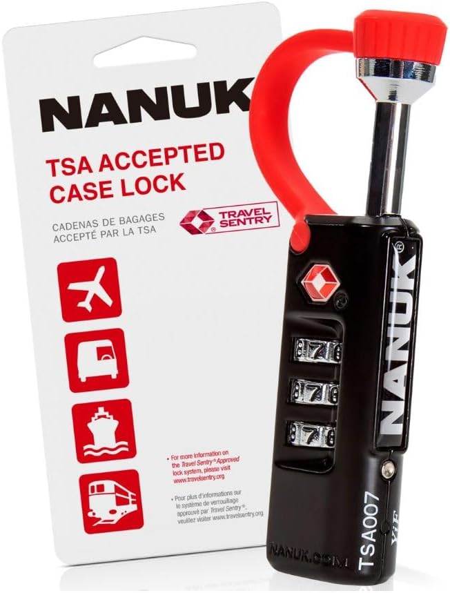 NANUK TSA Approved Lock – Durable, Secure Travel Case Lock with Cut-Resistant Steel Shackle & Rustproof