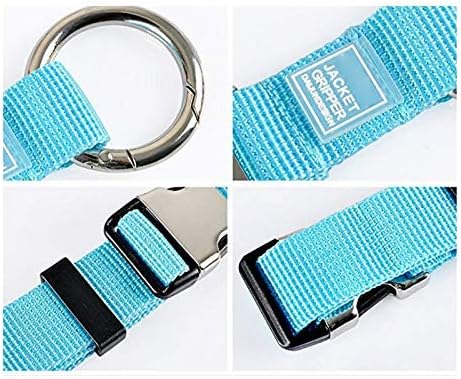 2PCS Add a Bag Luggage Strap Jacket Gripper,Heavy Duty Luggage Straps Carry-on Baggage Suitcase Straps Belts Travel Accessories (Black/Blue)