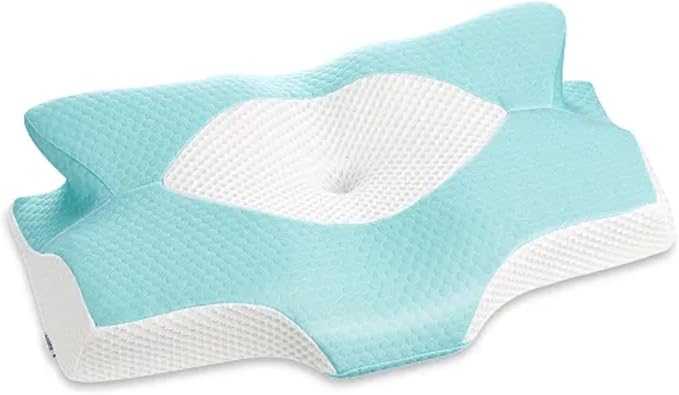 Elviros Cervical Memory Foam Pillows for Neck and Shoulder Pain, Neck Pillow for Sleeping, Side Sleeper Pillows for Adults, Ergonomic Orthopedic Sleeping for Back and Stomach Sleepers (Medium Firm)