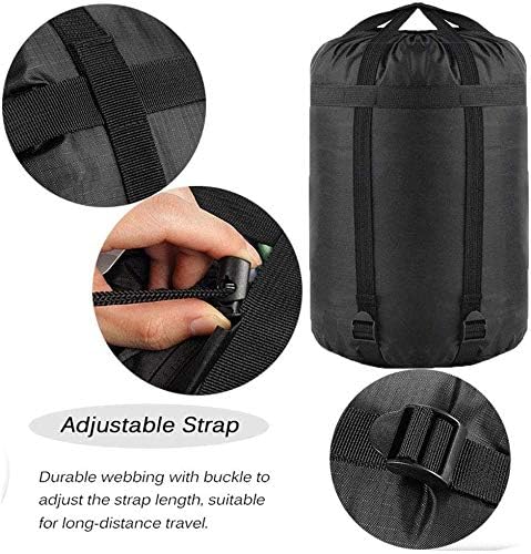 MOOCY Compression Stuff Sack, 12L/24L/45L Sleeping Bag Cover Sack Sleeping Bags Storage Stuff Sack Organizer - Great Sleeping Bags Clothes Camping Hiking Backpacking