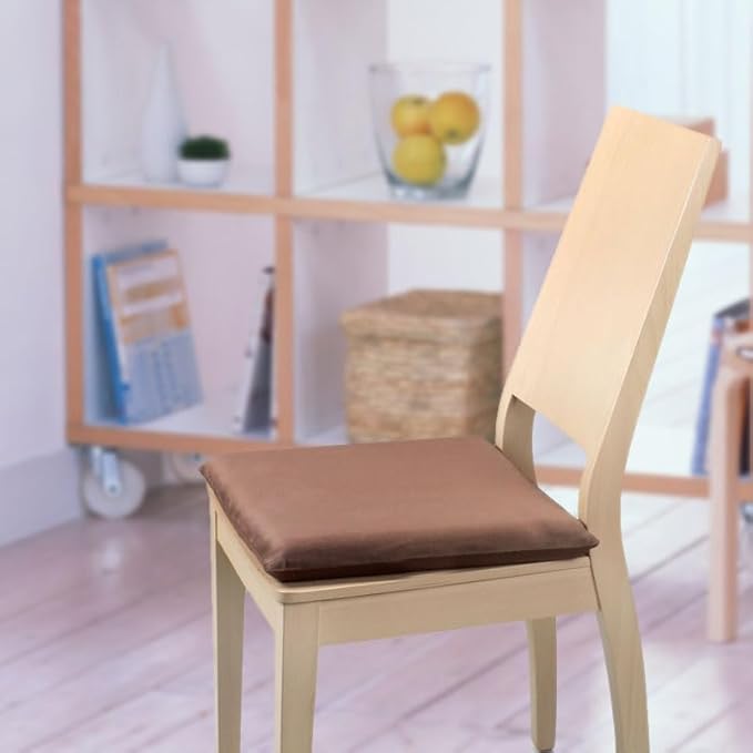 Augld Square Chair Seat Cushion Memory Foam Chair Cushion for Kitchen, Dining,Office or Car 16x16 in Navy