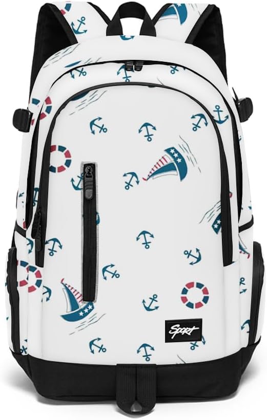 rickyh style School Backpack Travel Bag for Men & Women Lightweight College Back Pack with Laptop Compartmen