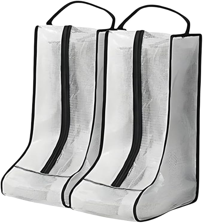 Portable 2 Pack Boots Storage,Tall Boots Storage/Protector Bag,Black Portable waterproof storage bags are used for travel storage,under the bed,wardrobe, shoe cabinet and other home storage