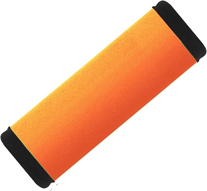 Hibate 5pcs Neoprene Luggage Handle Wrap for Suitcase Identifier Luggage Makers Covers Wraps Travel Accessories - Fluorescent Orange