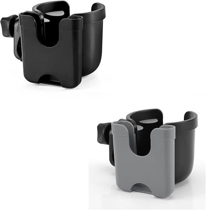 Accmor Stroller Cup Holder with Phone Holder, Bike Cup Holder, Universal Cup Holder for Uppababy Nuna Doona Strollers, 2-in-1 Cup Phone Holder for Stroller Bike Wheelchair Walker Accessory