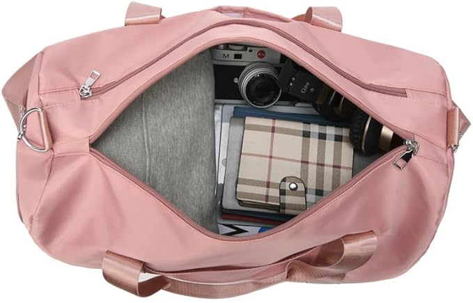 Men and Women's Travel Bag With Shoe Compartment Sports Tote Gym Bag Weekender Overnight Shoulder Bag