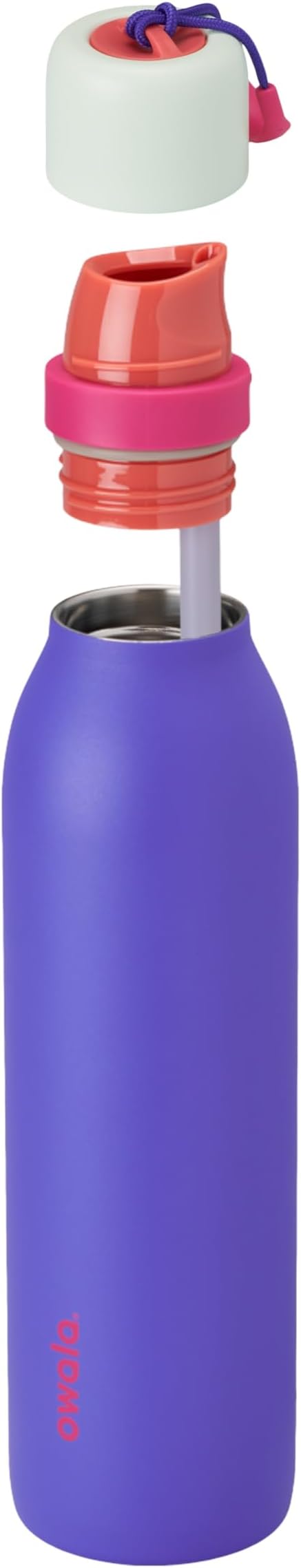 Owala FreeSip Twist Insulated Stainless Steel Water Bottle with Straw for Sports and Travel, BPA-Free, 24-oz, Teen Spirit