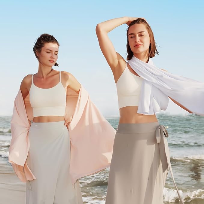 Sun Shawl UV Sun Protection UPF 50+ Beach Travel Scarf Wrap Summer Swimsuit Cover Up Cooling Blanket