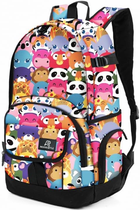 rickyh style School Backpack Travel Bag for Men & Women Lightweight College Back Pack with Laptop Compartmen