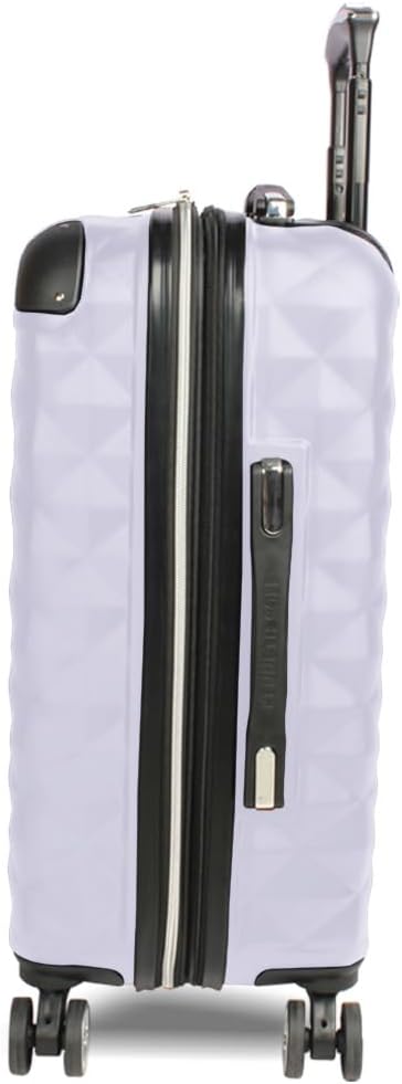Kenneth Cole REACTION Diamond Tower Collection Lightweight Hardside Expandable 8-Wheel Spinner Travel Luggage, Lavender, 24-Inch Checked