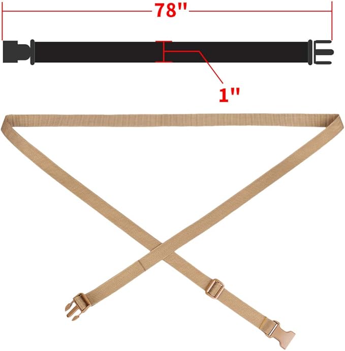 MAGARROW 78" x 1" Strap Buckle Packing Straps Adjustable 1-Inch Belt