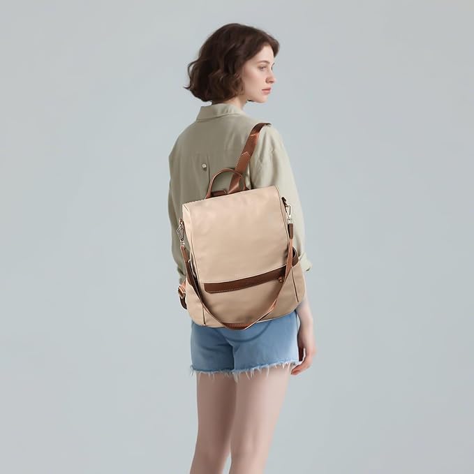 CHERUTY Women Backpack Purse PU Leather Anti-theft Casual Shoulder Bag Fashion Ladies Satchel Bags