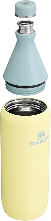 Stanley All Day Slim Bottle 34 oz | Twist On Lid with Leakproof Seal | Slim Design for Travel & Gym | Insulated Stainless Steel | BPA-Free | Pomelo