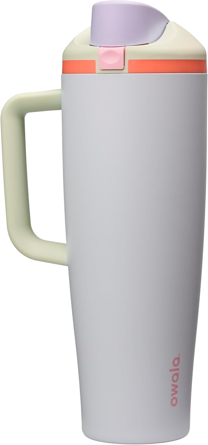 Owala FreeSip Tumbler - Stainless Steel - 40-oz. - Mint/Purple Beach House