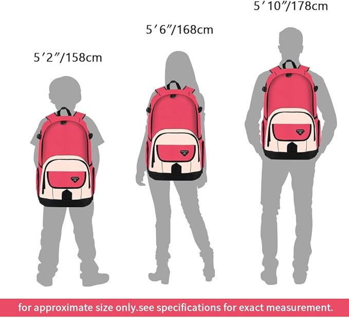 rickyh style School Backpack Travel Bag for Men & Women Lightweight College Back Pack with Laptop Compartmen
