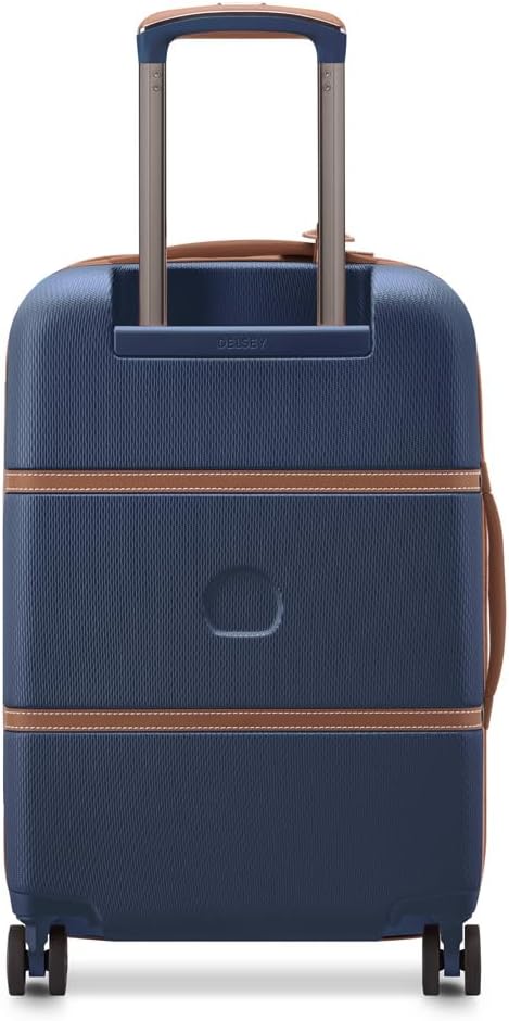 DELSEY PARIS Chatelet Air 2.0 Hardside Luggage with Spinner Wheels, Navy Blue, Carry on Plus 20 Inch