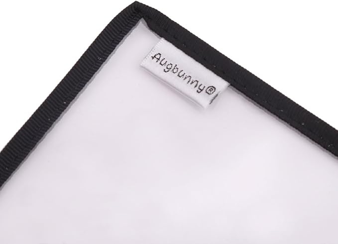 Multi-purpose Water Resisitant Clear PVC Security Bank Deposit Utility Zipper Coin Bag Check Wallet 6-pack