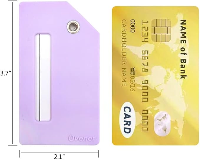 Silicone Luggage Tag with Name ID Card Perfect to Quickly Spot Luggage Suitcase