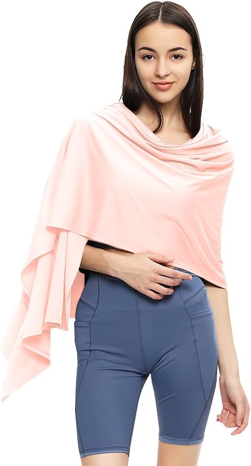 Sun Shawl UV Sun Protection UPF 50+ Beach Travel Scarf Wrap Summer Swimsuit Cover Up Cooling Blanket