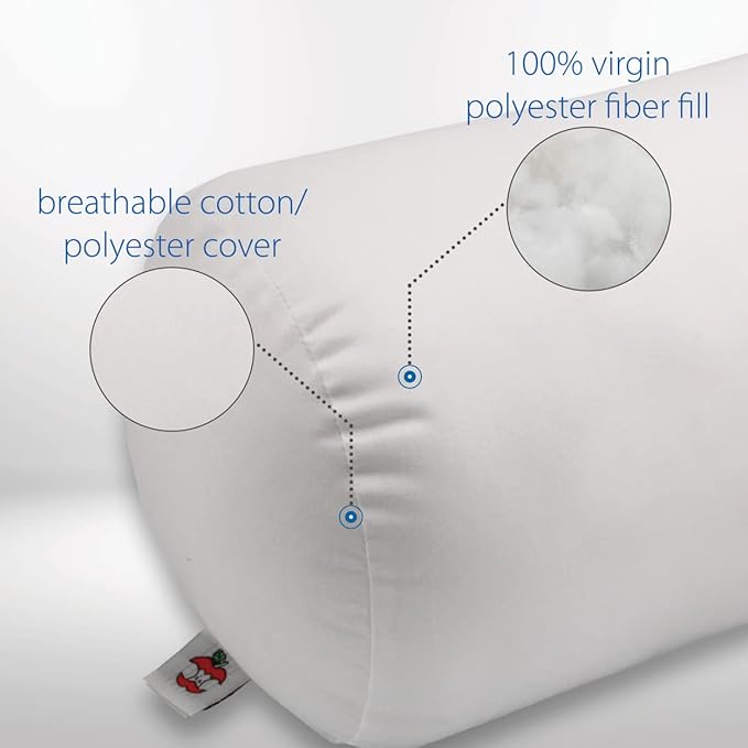 Core Products Jackson Roll Orthopedic Bolster Pillow - Neck, Back, Leg, Knee & Arm Support – Cervical & Lumbar Roll for Pain Relief, Spinal Alignment & Travel Comfort for Bed or Chair