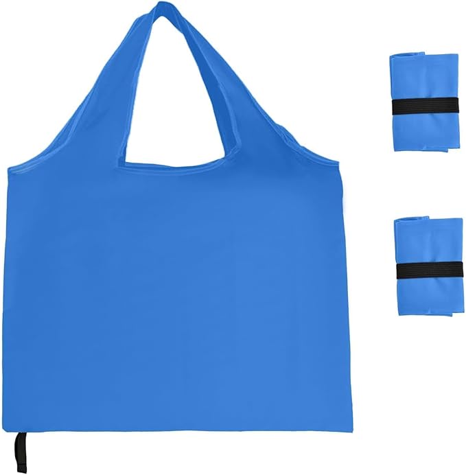 Washable Reusable Grocery Bags, Foldable Reusable Shopping Bags, Polyester Tote, Pocket Size Carrier