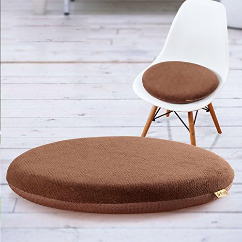 Sigmat Memory Foam Seat Cushion Anti-Slip Soft Round Stool Cushion Chair Pad 16 Inch Navy Blue, 1Count (Pack of 1)