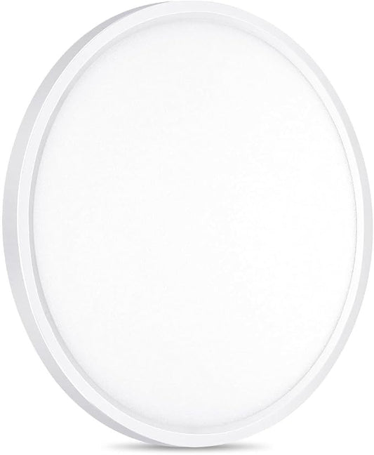 1 Pack LED Flush Mount Ceiling Light, 24W Ultra Thin Round White Lamp 3000K/4000K/6500K 3 Color Temperatures Adjusted Modern Ceiling Lights, Wired