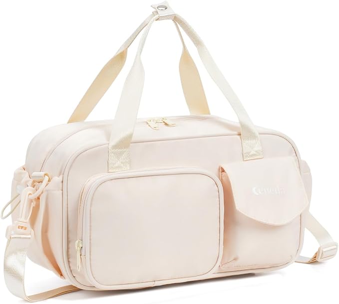 Ceneda 12 inch Mini Gym Bag for Women, Small Duffle Bag with Wet Pocket, Lightweight Multi-Pocket Travel Tote for Yoga, Sports, Workout, Daily Use - Water-Resistant