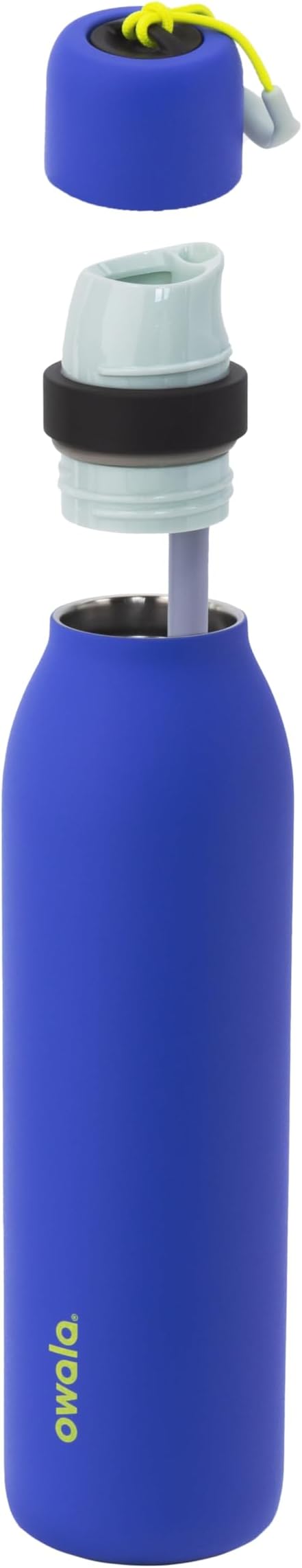 Owala FreeSip Twist Insulated Stainless Steel Water Bottle with Straw for Sports and Travel, BPA-Free, 24-oz, Blue (Vigilante) (DSG)