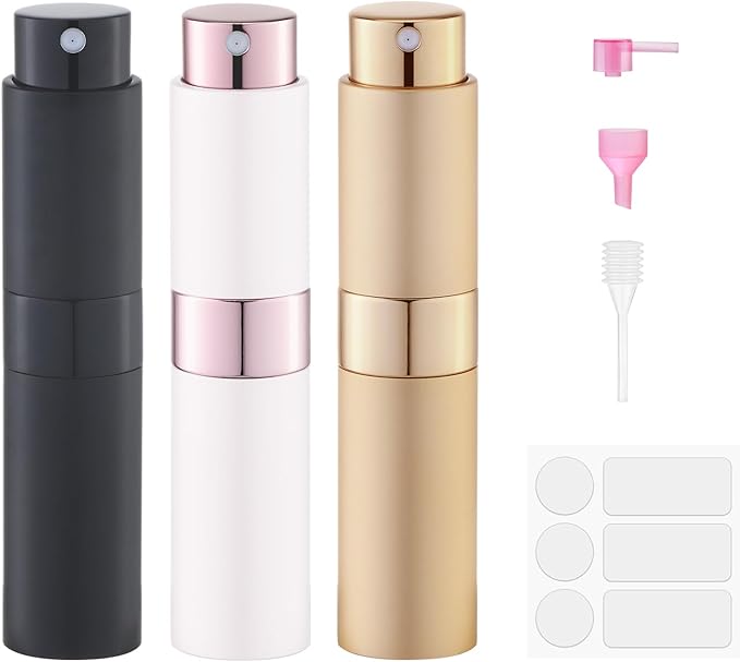 Perfume Atomizer Travel Bottle Refillable: Cologne Sprayer Portable for Men - Mini Spray Empty for Refill - 8ml Small Size