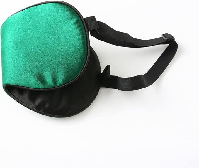 Tim & Tina Silk Sleep Mask for Women Men Comfortable Blindfold Eye Mask with Adjustable Strap for Travel Yoga Nap Shift Work (Green)