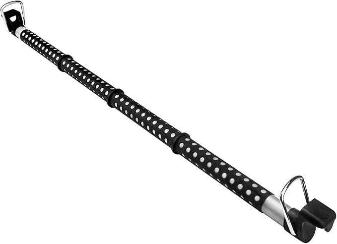 Beinhome Rubber Car Clothes Hanger Bar, Expandable Heavy Duty Car Clothes Rack- Adjustable 35 to 63 inches, Suitable for Sedans, SUV, Truck, Most Vehicles, Black