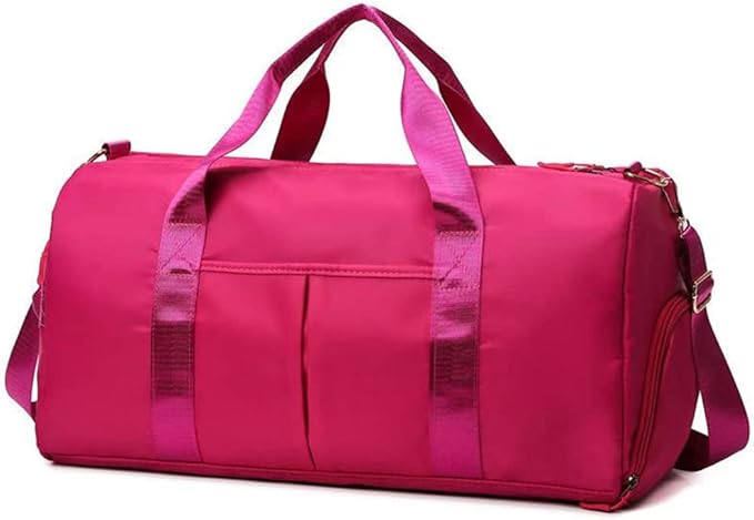 Men and Women's Travel Bag With Shoe Compartment Sports Tote Gym Bag Weekender Overnight Shoulder Bag