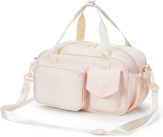 Ceneda 12 inch Mini Gym Bag for Women, Small Duffle Bag with Wet Pocket, Lightweight Multi-Pocket Travel Tote for Yoga, Sports, Workout, Daily Use - Water-Resistant