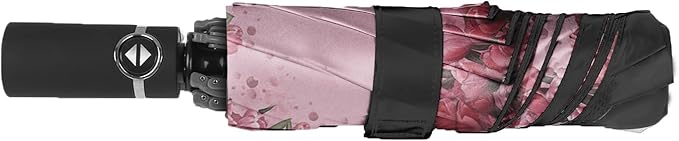 SIEPASA Windproof Travel Compact Umbrella-Automatic Umbrellas for Rain- Folding Umbrella, Travel Compact Umbrella.(Inverted/Tulip)