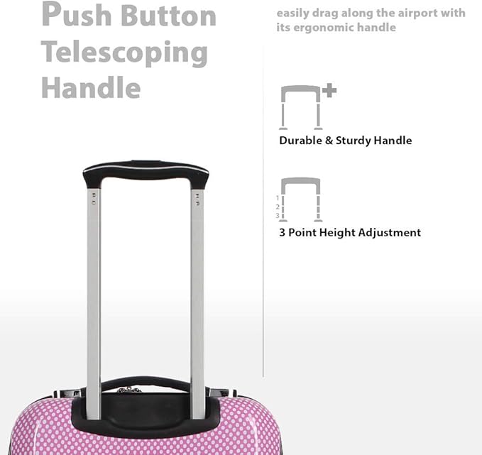 Betsey Johnson Designer 20 Inch Carry On - Expandable (ABS + PC) Hardside Luggage - Lightweight Durable Suitcase With 8-Rolling Spinner Wheels for Women (20in, Flamingo Strut)