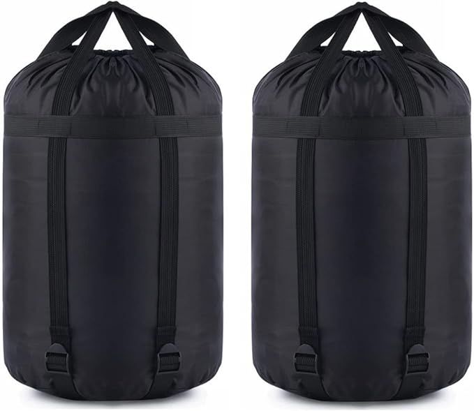 MOOCY Compression Stuff Sack, 12L/24L/45L Sleeping Bag Cover Sack Sleeping Bags Storage Stuff Sack Organizer - Great Sleeping Bags Clothes Camping Hiking Backpacking