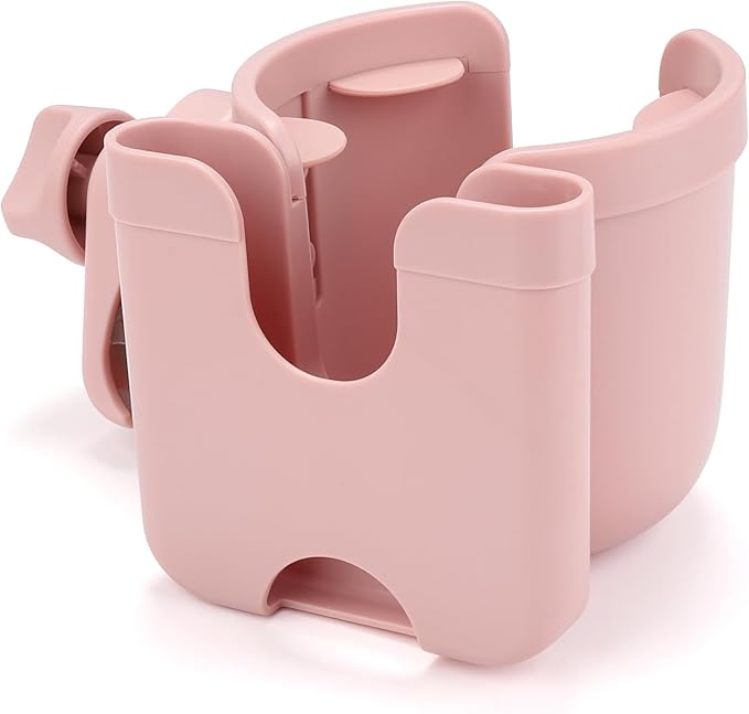 Accmor Stroller Cup Holder with Phone Holder, Bike Cup Holder, Universal Cup Holder for Uppababy Nuna Doona Strollers, 2-in-1 Cup Phone Holder for Stroller Bike Wheelchair Walker Accessory
