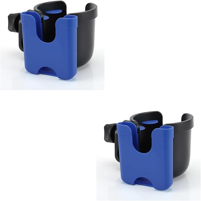 Accmor Stroller Cup Holder with Phone Holder, Bike Cup Holder, Universal Cup Holder for Uppababy Nuna Doona Strollers, 2-in-1 Cup Phone Holder for Stroller Bike Wheelchair Walker Accessory