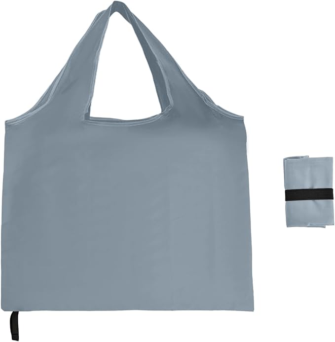 Washable Reusable Grocery Bags, Foldable Reusable Shopping Bags, Polyester Tote, Pocket Size Carrier