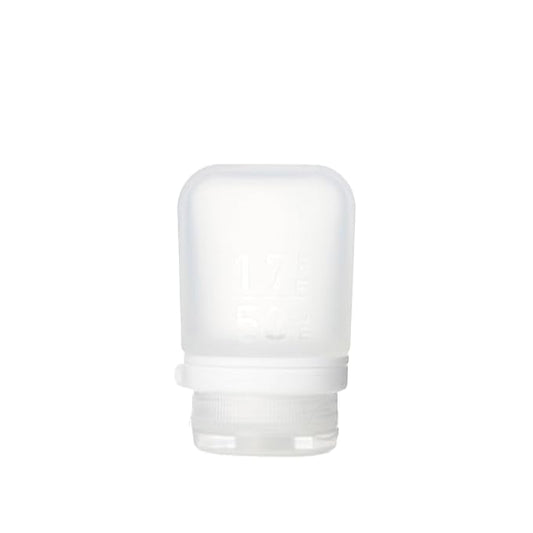 humangear GoToob+ (Small) | Refillable Silicone Travel Bottle | Locking Lid | Food-Safe Material | Clear, Small (1.7 fl.oz; 53ml)
