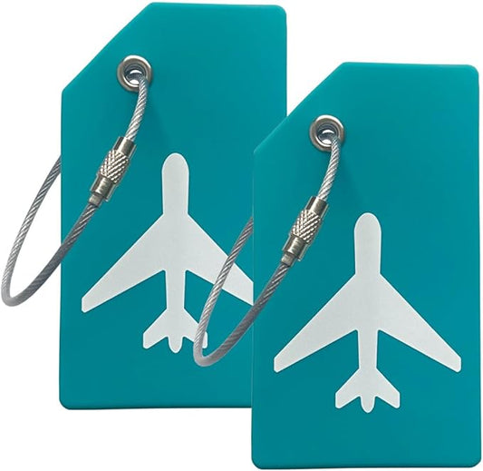 Silicone Luggage Tag with Name ID Card Perfect to Quickly Spot Luggage Suitcase