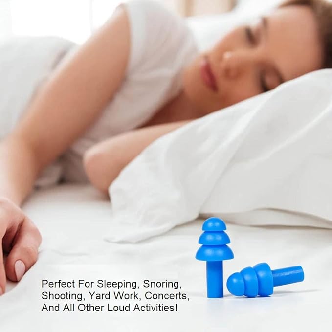 50 pairs of Soft Reusable Silicone Ear Plugs for Swimming, Sleeping & Concerts - Individually Wrapped & Waterproof Ear Protection - Comfortable Noise Reduction up to 25dB NRR - Ideal for Adults