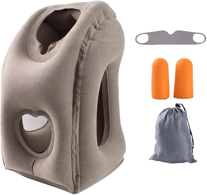 Neck Pillow Airplane Pillow for Long Flight,airplanesleep Support,Airplane Sleeping Support, Inflatable Pillow for Flights, Travel Essentials Neck Pillows for Airplanes