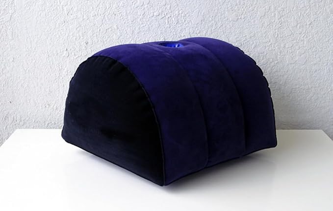 Inflatable Rocking Pillow, Bed Wedges & Body Positioner Pillow, Body Position Cushion, Surface Flocking for Sleeping Traveling Yoga (G-Shape)