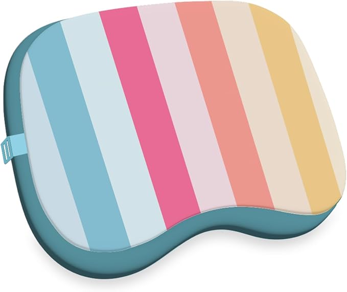Ballast Beach Pillow – Comfy, Durable & Compact, Stays Put on Windy Beaches with Patented Sand Pouch, Inflatable Pillow for Beaches, Pools, Camping, Festivals and Travel (Coastal Candy)