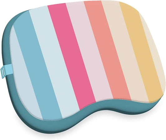 Ballast Beach Pillow – Comfy, Durable & Compact, Stays Put on Windy Beaches with Patented Sand Pouch, Inflatable Pillow for Beaches, Pools, Camping, Festivals and Travel (Coastal Candy)