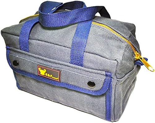 Waxed Canvas All Purpose Military Style Duffle Bag, Water-Resistant, Adjustable Strap, Fully Lined, Double Zipper Closure, heavy Duty, Olive Green