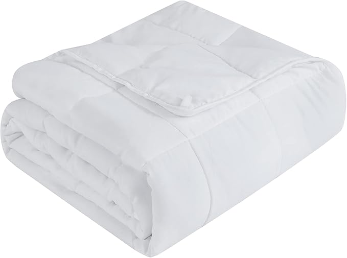 L'AGRATY Weighted Blanket - 60"x80" 20lbs Cooling Breathable Heavy Blanket Microfiber Material with Glass Beads for Adult All-Season Summer Fall Winter Soft Thick Comfort